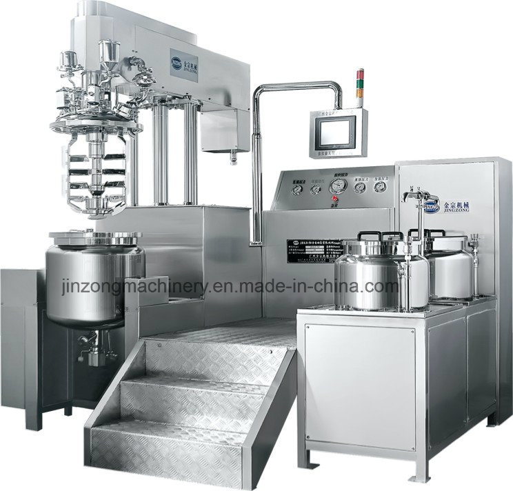 Vacuum Emulsifying Mixer with Water Phase Pot and Oil Phase Pot