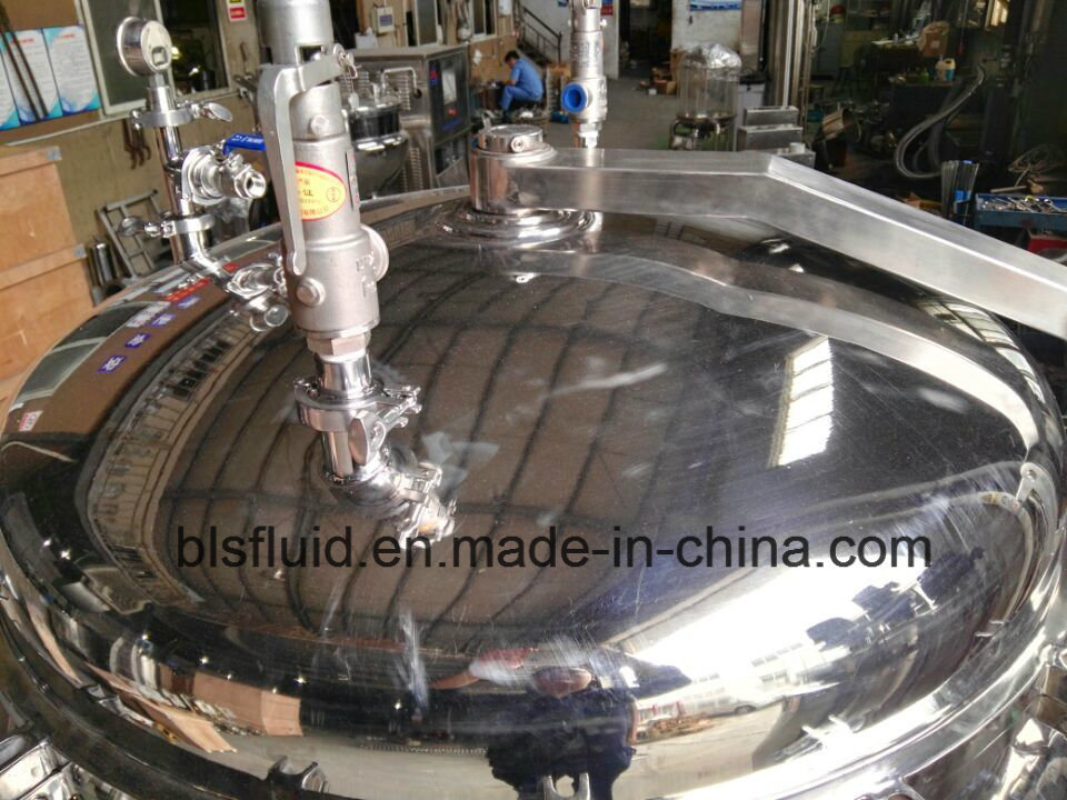 1000 Liter Stainless Steel Jacketed Industrial Steam Pressure Cooker