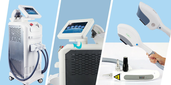 Shr ND: YAG Laser Multifunction System IPL Winkle Removal