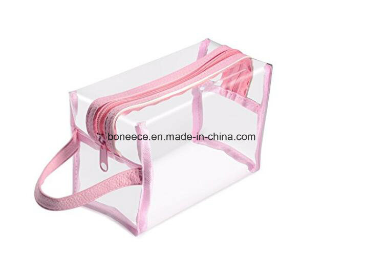 Transparent Cosmetic Bag for Carrying Makeup Toiletry Clear PVC Travel Bag