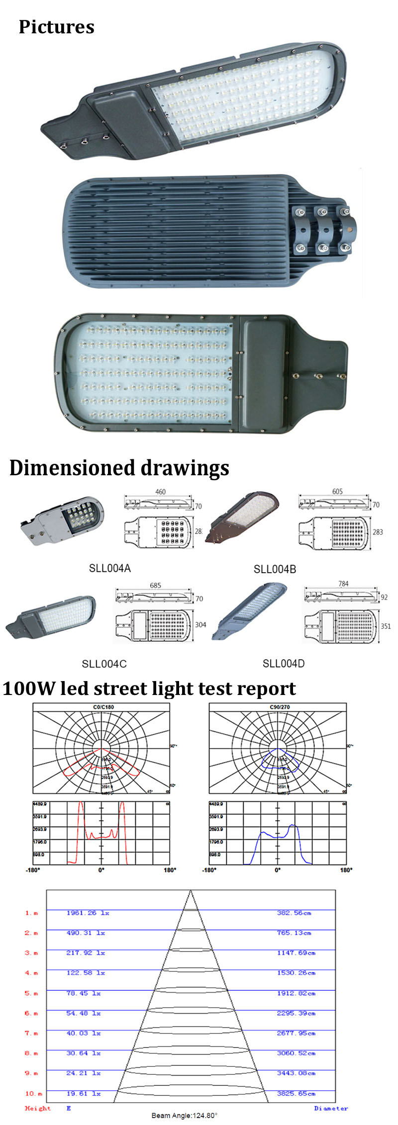 7years Warranty 110lm/W High Power LED Street Light