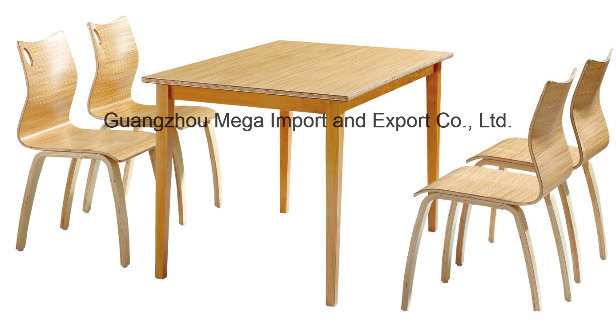 High End Quality Durable Guangzhou Solid Wood Canteen Dining Table