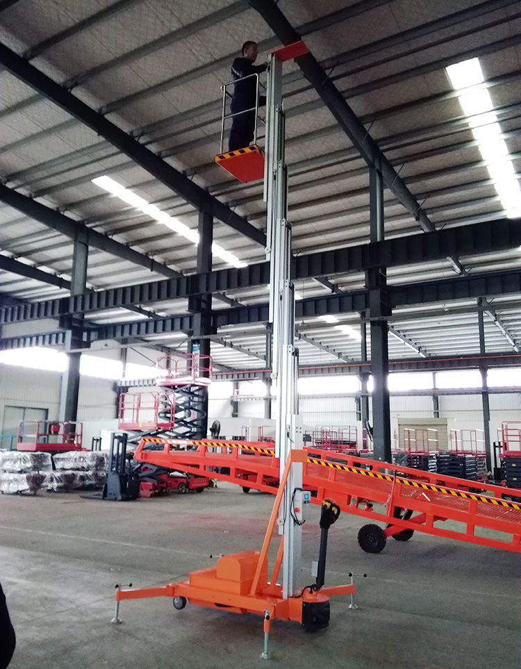 4m to 10m Single Mast Aerial Work Platform or Lift Table with Ce Certificate