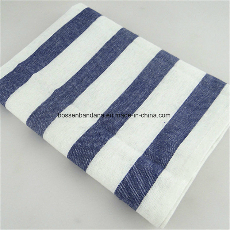 China Factory Produce Custom Design Striped Jacquard Cotton Tea Towel