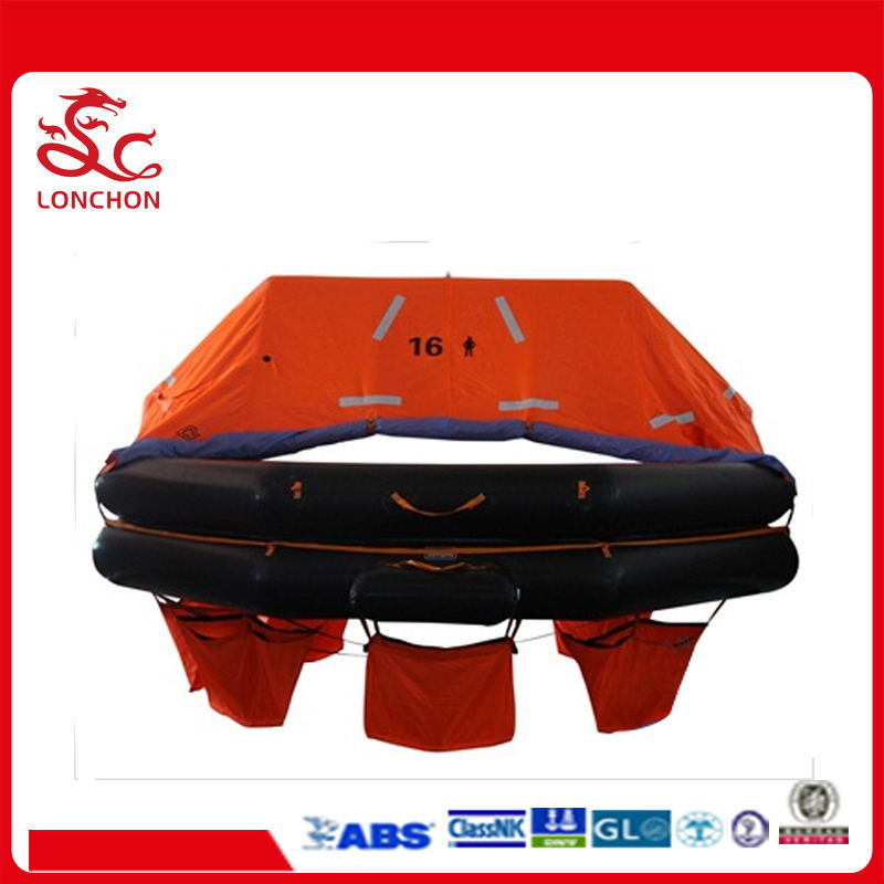 16 Persons Solas Approved Throw Overboard Inflatable Liferaft