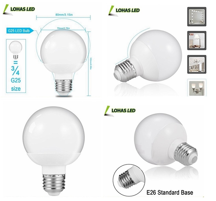 Power Saving G60 G70 E26 8W Global LED Bulb Light