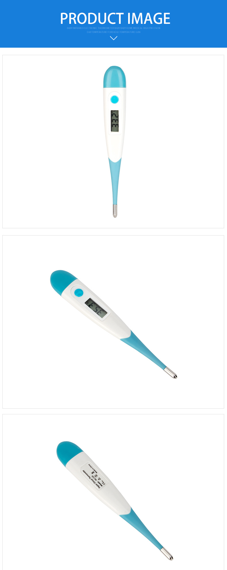 Ce FDA Approval Flexible Waterproof Digital Thermometer (PC130)