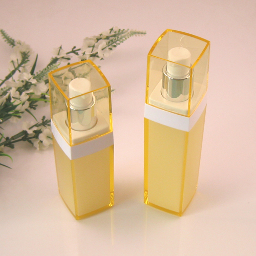 30ml, 50ml Cosmetic Square Shape Plastic Lotion Bottle