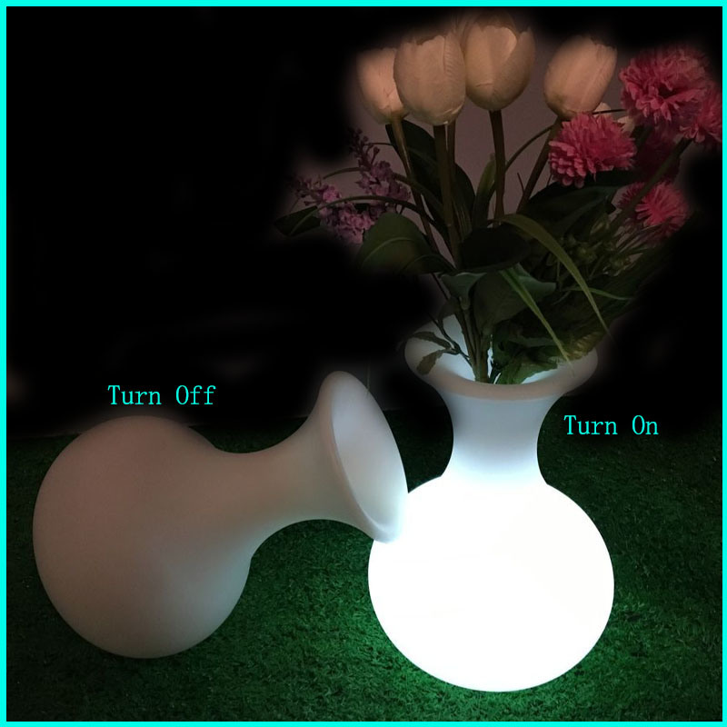 2017 New Waterproof LED Furniture Lighting Decoration Vase Flower Pot