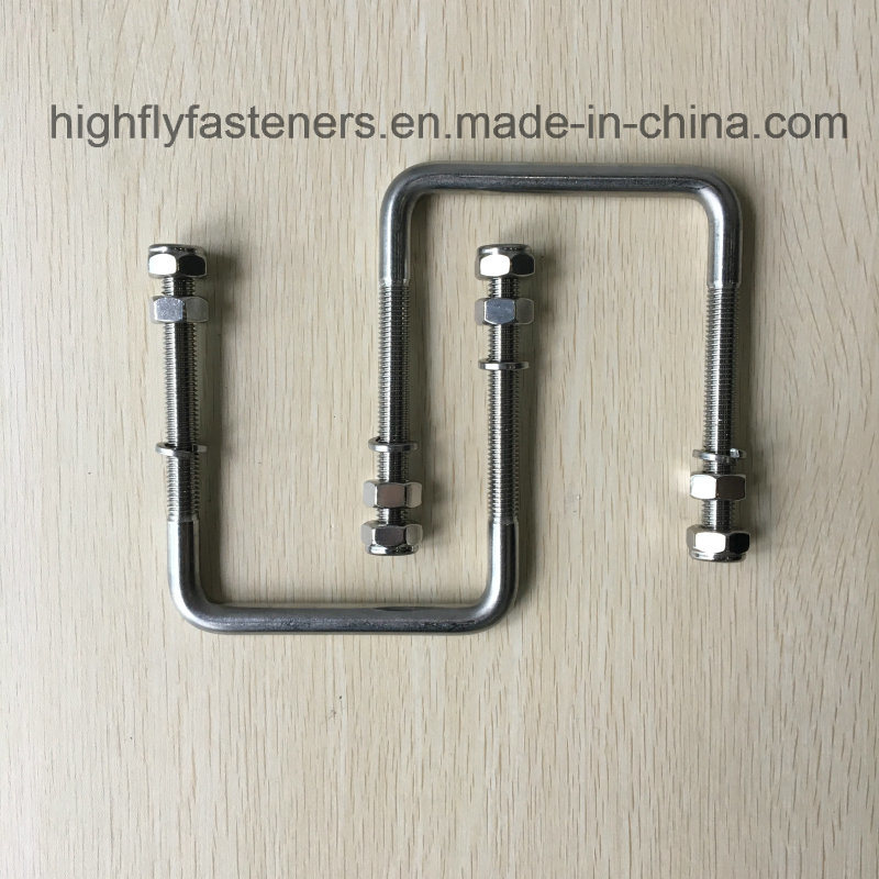 304 Stainless Steel Square U Bolts Clamp U-Bolt