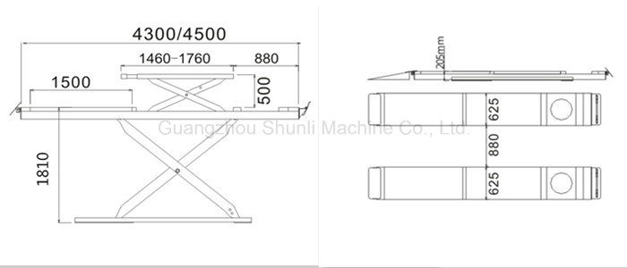 205 mm on Ground Scissor Lift