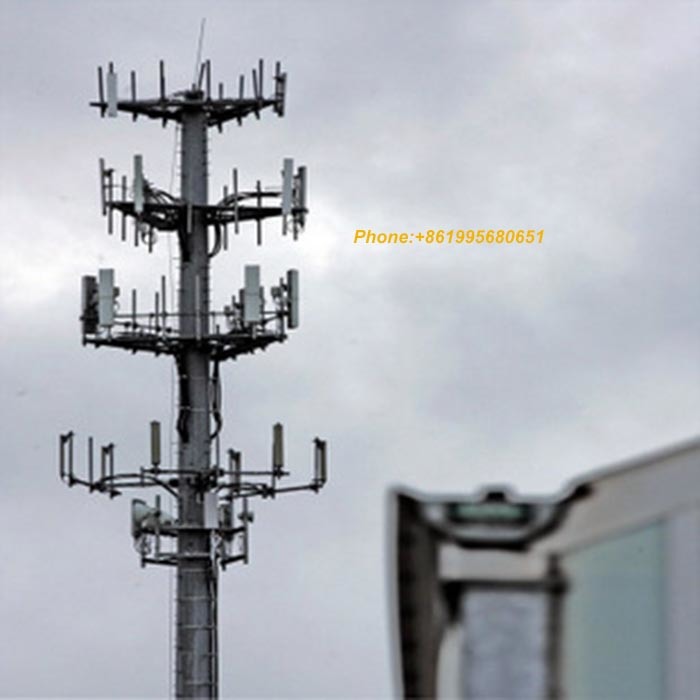 132kv Galvanized Steel Power Transmission Pole Communication Tower Tower