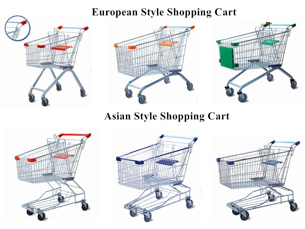 Durable Plastic Shopping Cart for Supermarket
