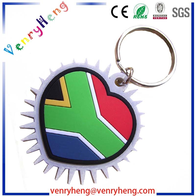 Promotional Fashion 3D Customized Cartoon Rubber Keychain for Gifts