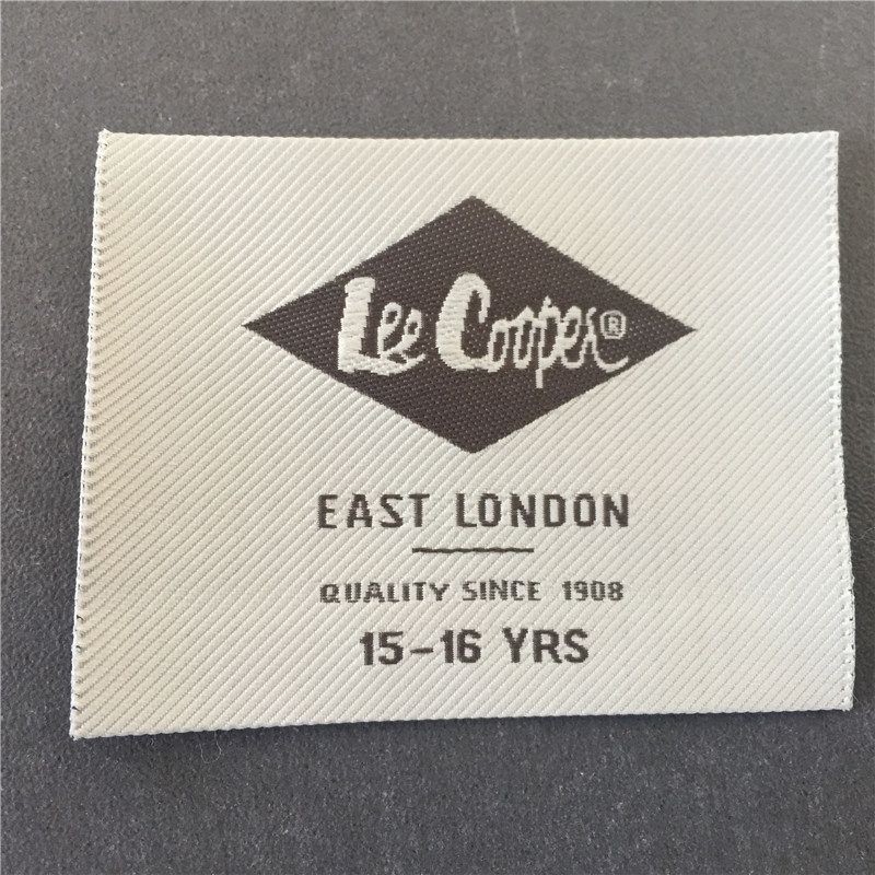 Custom High-Grade Twill Background Brand Woven Label