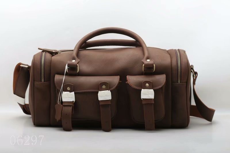 Genuine Leather Casual Style Travel Duffle Bag (F06297)