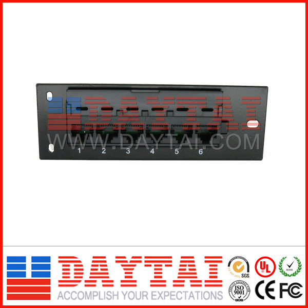 High Quality 6 Port Cat 5e Patch Panel