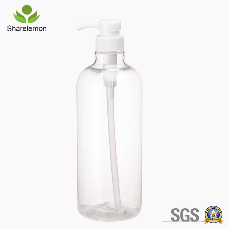 1000ml Pet Empty Plastic Lotion Pump Bottle for Cosmetic Packing