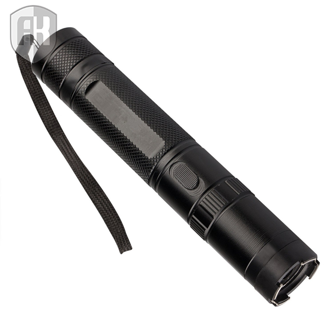 910 Small Portable Electric Shock Stick Self-Defense Stun Gun Riot Flashlight