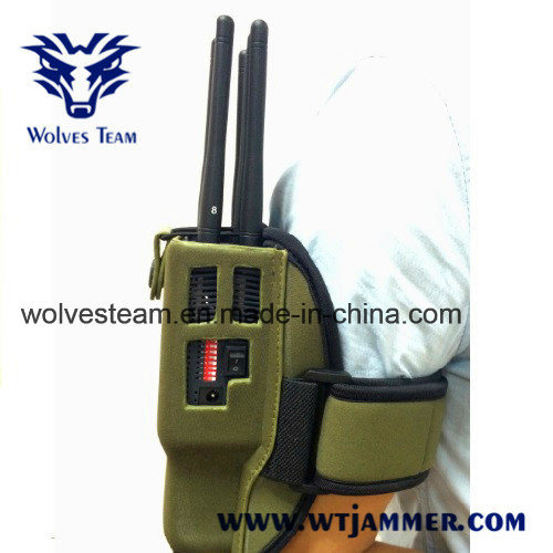Handheld 8 Bands WiFi GPS All Cellphone Signal Jammer