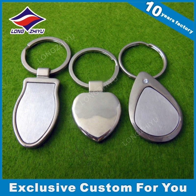 Heart Shape Keychain with Color Painting Casting Mold Keyholder