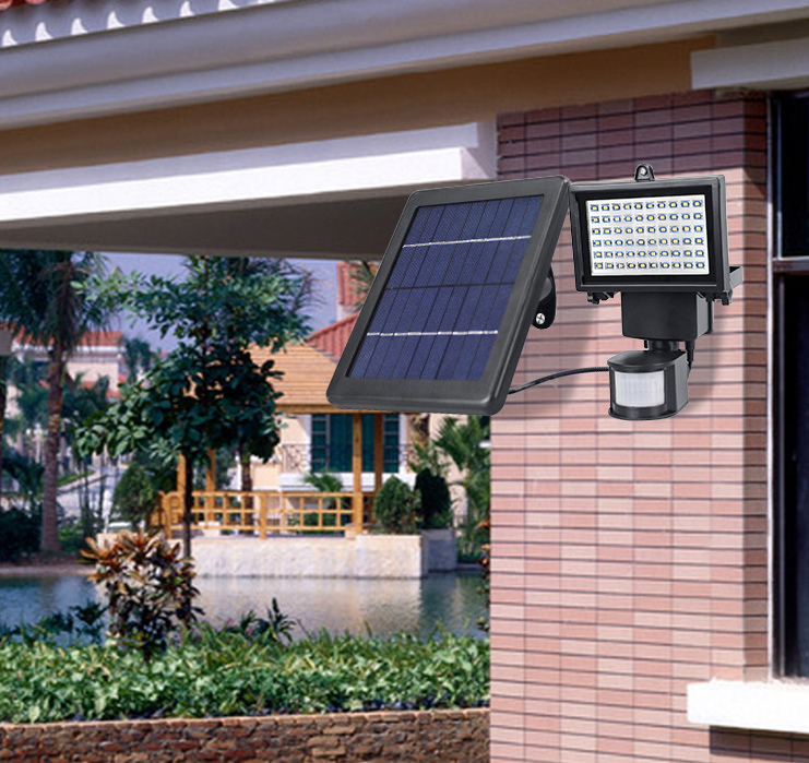 Solar Power Security Light Automatic 100W Solar LED Flood Light with Remote Control