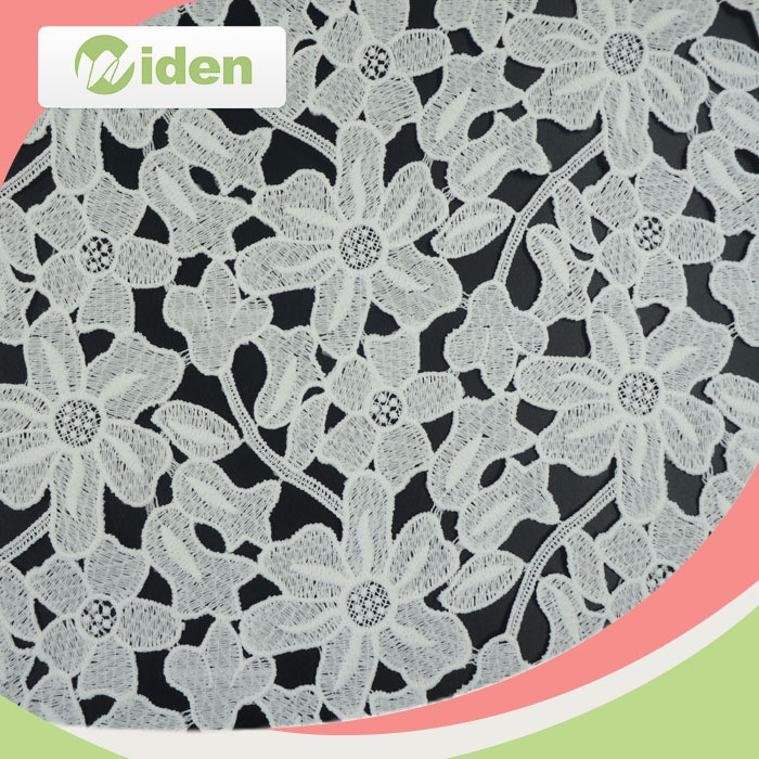 Noble Embroidery 100 % Polyester Chemical Lace Fabric