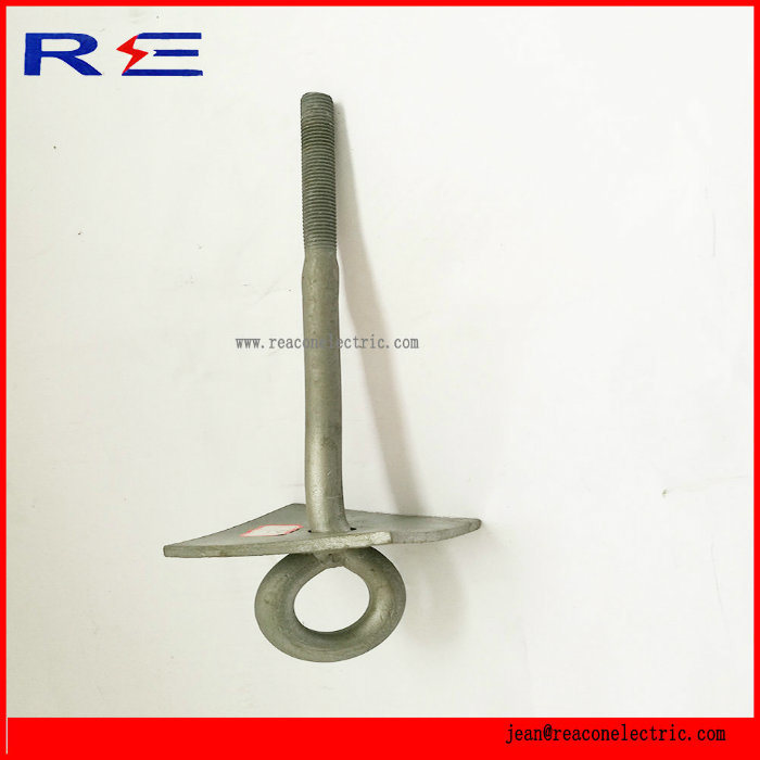 Galvanized Forged Oval Eye Bolt for Pole Line Fittings