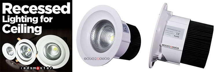 IP66 12000lm 8 Inch 100watt Recessed COB LED Downlight