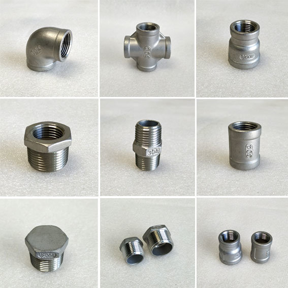ANSI/DIN/BS Stainless Steel NPT/BSPT Threaded Fittings/90 Elbow