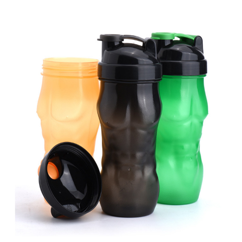 850ml Plastic Leisure Sports Body Building Protein Powder Shaker Bottle