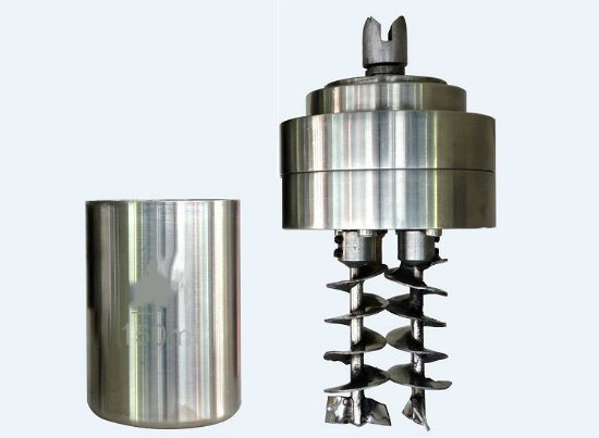 Compact Dual-Shaft Planetary Vacuum Mixer with a 150 Ml Container