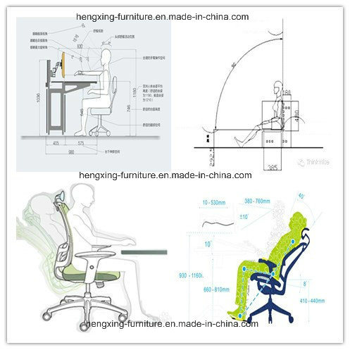 Midback Blue Swivel Office Computer Leather Chair (HX-508)