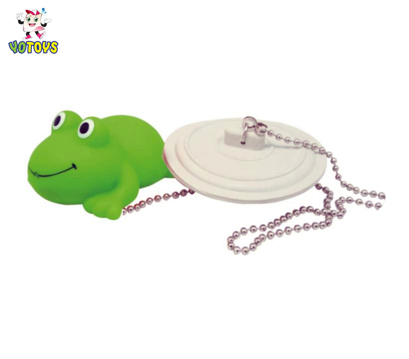 Basin Sink Drain Plug Water Stopper with Rubber Frog Toy