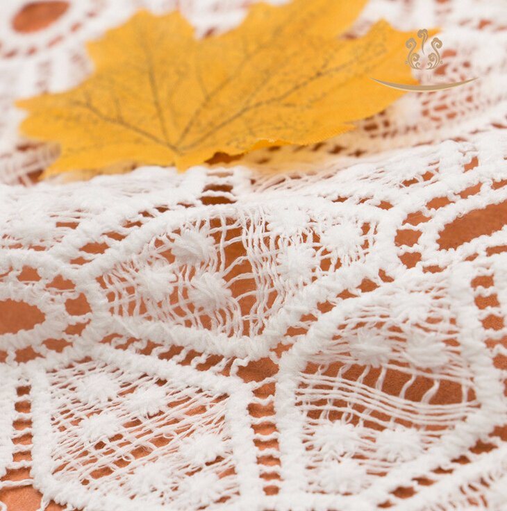 New Hot Sale Two Tone100 Polyester Embroidery Lace Fabric