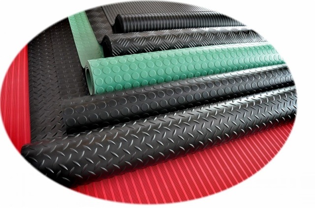 Fine Ribbed, Checker Pattern (Runner) , Coin Pattern (Round Stud) , Corrugated, Diamond Thread Pattern Rubber Mat Sheet Roll Floor Parts