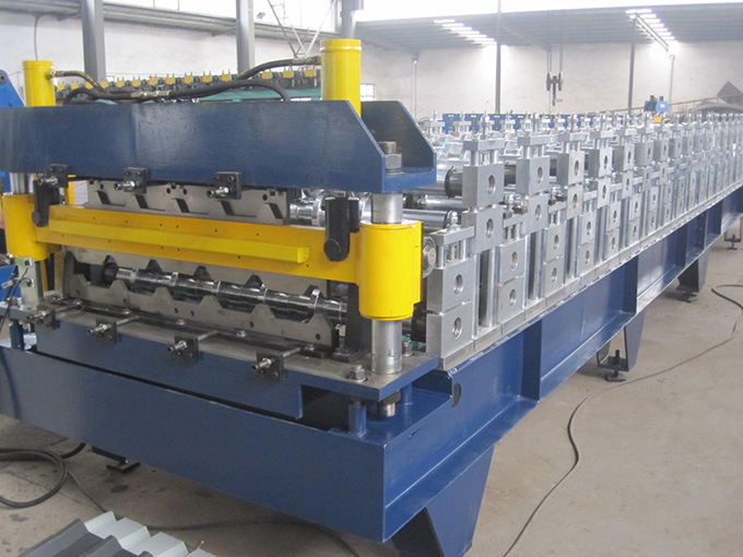 Double Layer Ibr Trapezoidal Metal Aluminum Roofing Roll Forming Machine