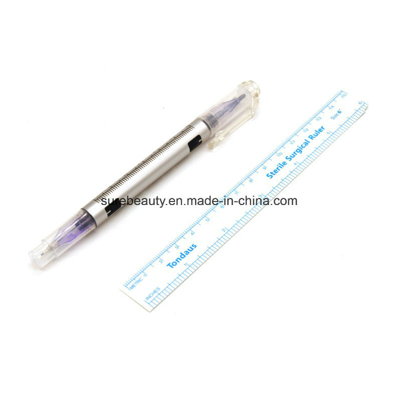 Eyebrow Microblading Marker Pen, Surgical Skin Marker Pen Scribe Tool for Tattoo Piercing Permanent Makeup