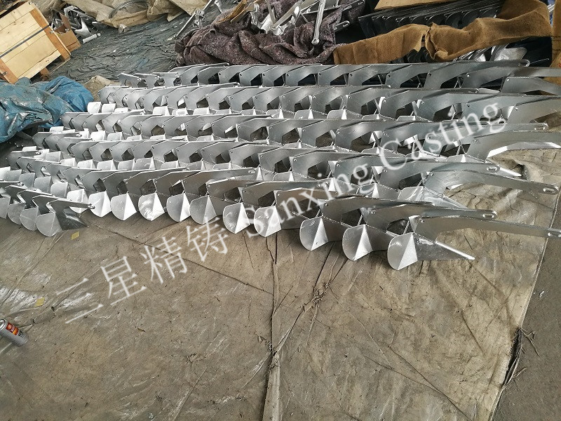 Galvanized Type B Cast Iron Boat Fold Anchors