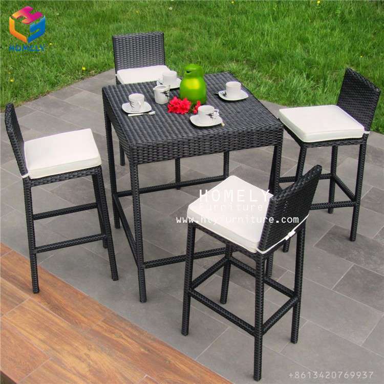 Waterproof Imitation PE Rattan Garden Outdoor Cafe Furniture