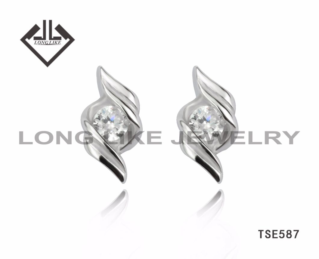 925 Silver Garnet Earring