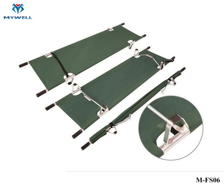 M-Fs06 Rescue Pole Wholesale Foldable Army Stretcher