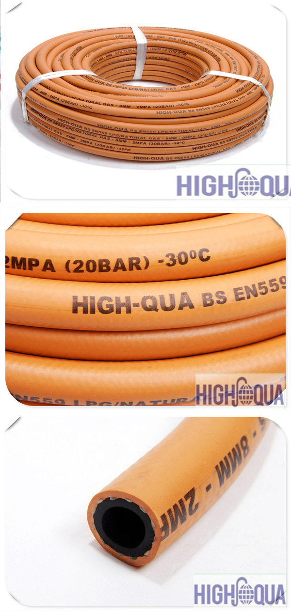 Flexible En559 Standard Rubber LPG Gas Hose