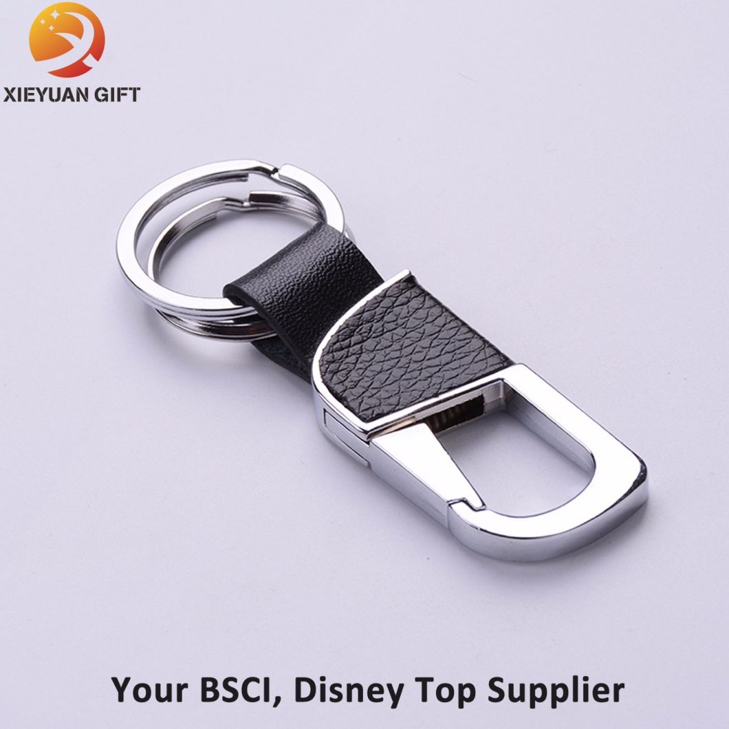 China Sales High-End Leather Keychain with Boxes