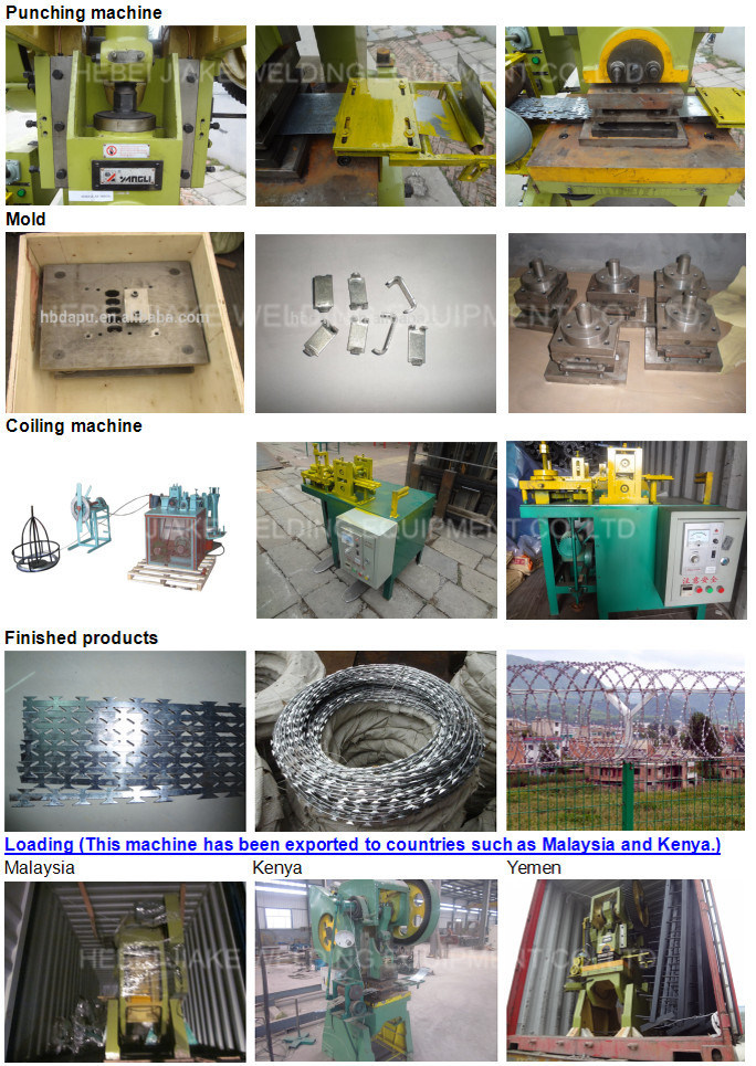 China Factory Concertina Razor Barbed Wire Making Machine