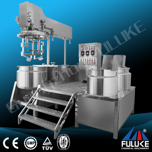 Fuluke Factory Product Face Cream 1000L Fixed Vacuum Homogenizing Mixer