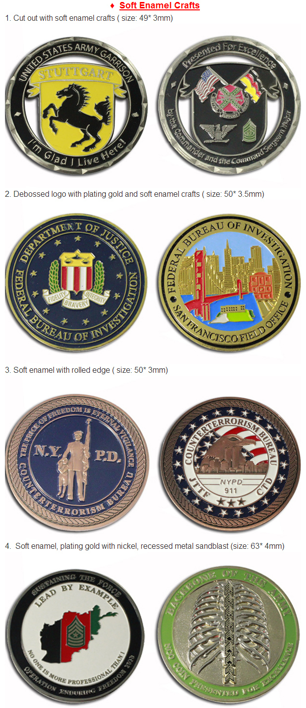 Multi Countries Flag Custom Antique Challenge Coin