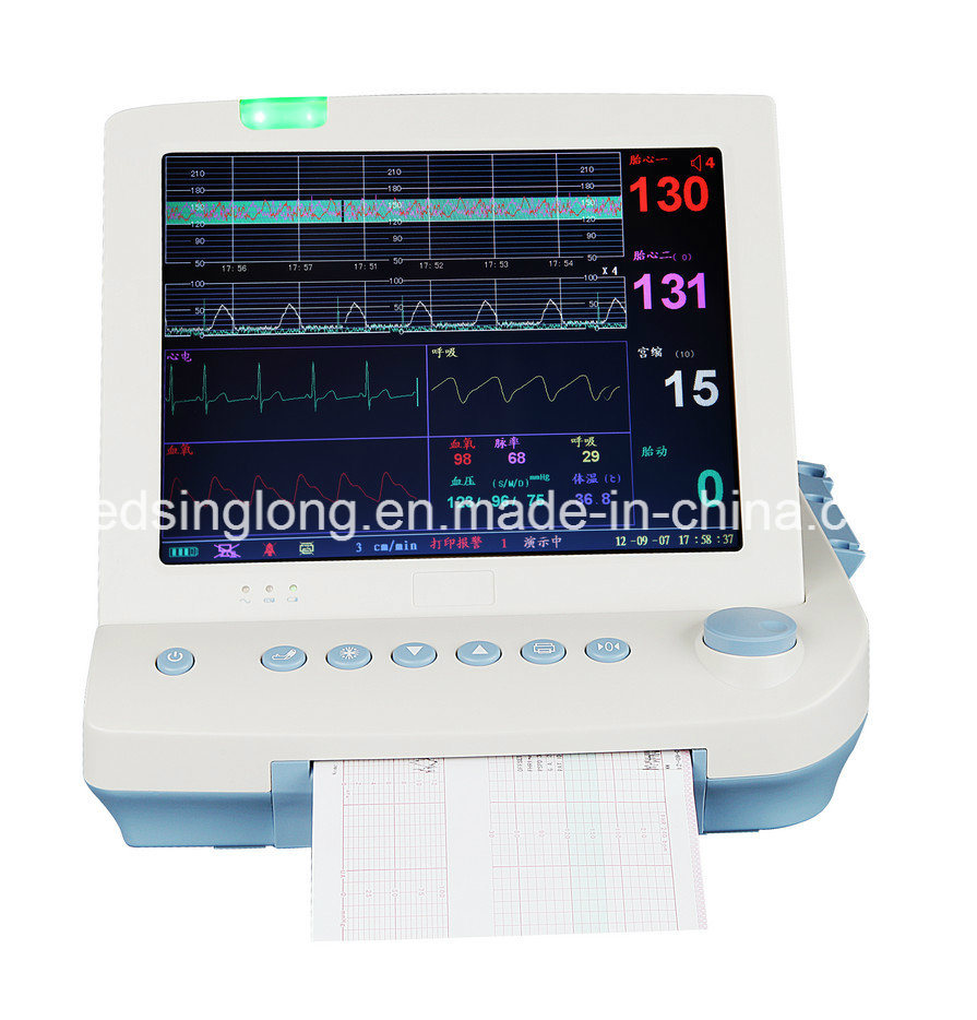 China Cheap Fetal Monitor for Monitoring Toco, Fhr, FM with 12'' Screen /Portable Maternal/Fetal Monitor - Mslmp07