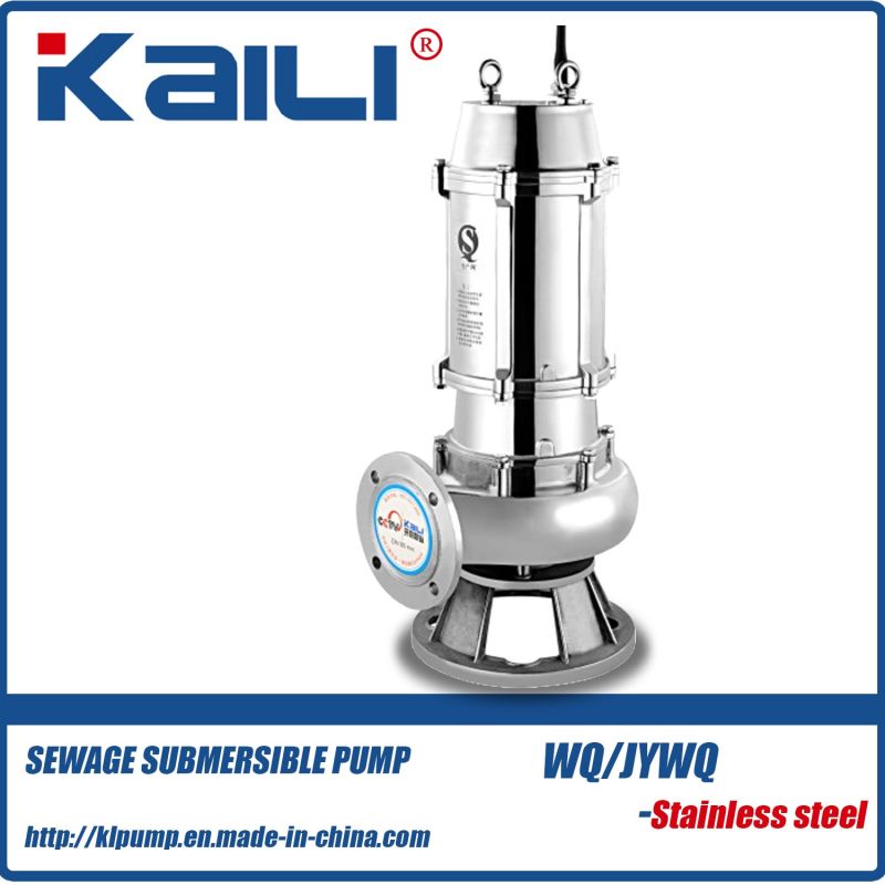 WQ Non-Clog Submersible Sewage Pump (Stainless Steel)