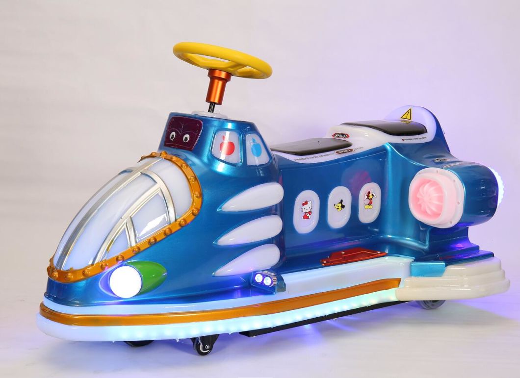Blue Amusement Park Coin Operated Kids Ride on Car